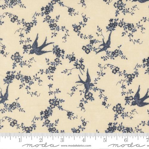 Bluebirds Nest Cream 9800 21 Moda by the yard