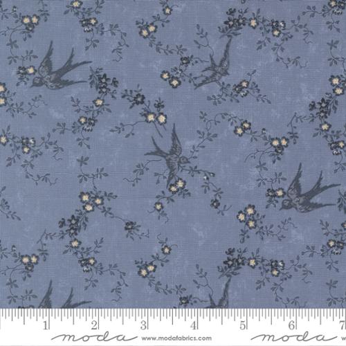 Bluebirds Nest Light Blue 9800 34 Moda by the yard