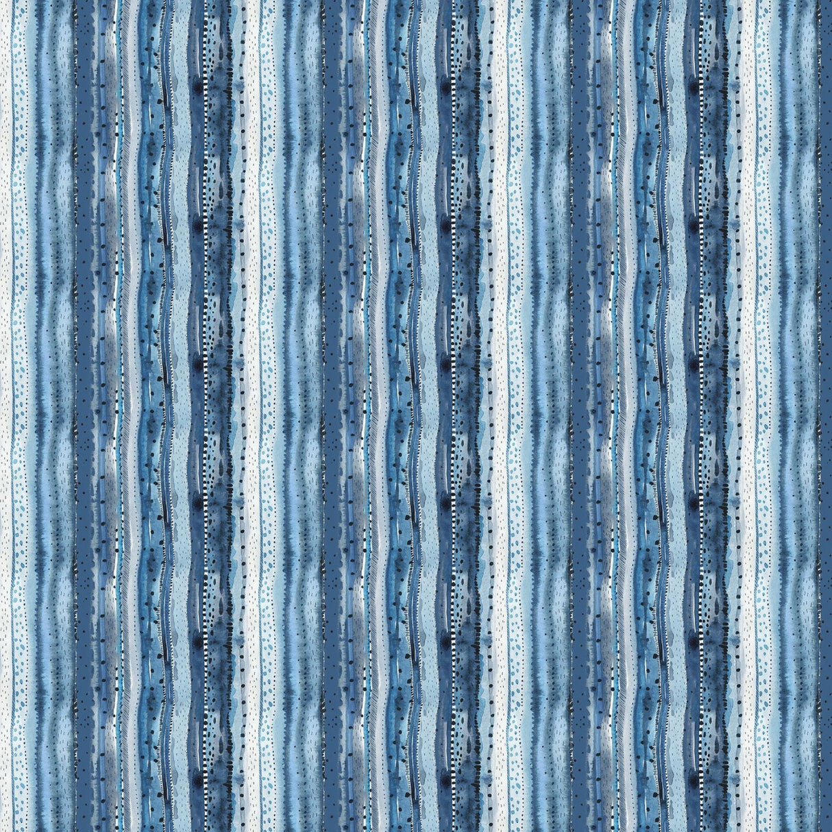 Northcott FIGO Autumn Forage Blue Stripes by the yard