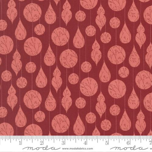 Gingerbread Lane Cranberry 26151 18 Moda by the yard