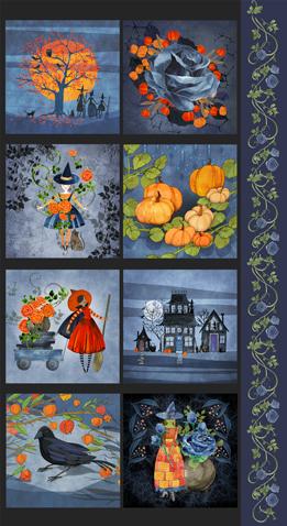 Coven Panel Multi 48807 11 Moda by the yard