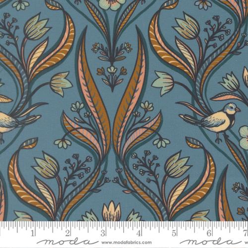 Feather and Forest Bloom Azure 14141 17 Moda by the yard