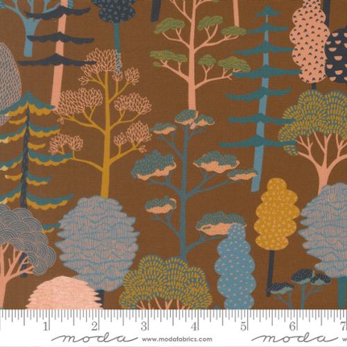 Feather and Forest Bloom Walnut 14142 15 Moda by the yard