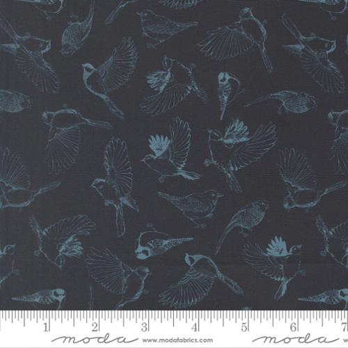 Feather Forest Bloom Midnight 14143 19 Moda by the yard