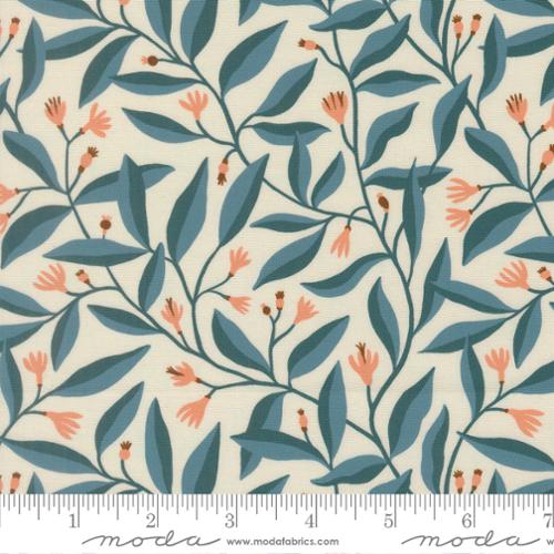Feather and Forest Bloom Azure 14144 27 Moda by the yard