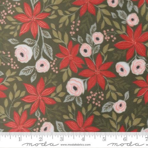 Christmas Eve Cuddle Wintergreen Quilter's Cuddle Moda by the yard