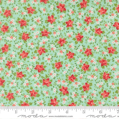 Bloomsberry Aqua 55353 13 Moda, by the yard