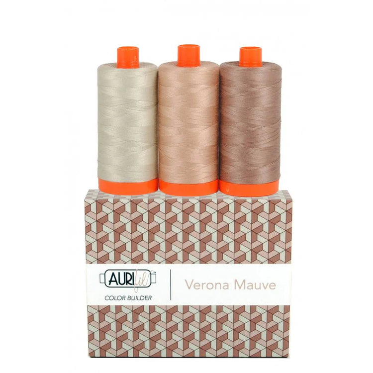 Aurifil, Color Builder 3pc Thread Set- Verona Mauv