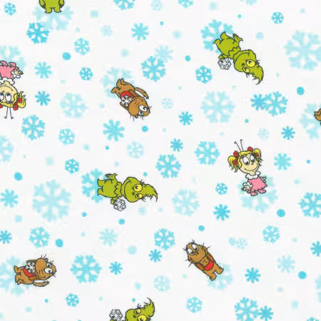 White Snowflakes, Grinch, Max, Cindy Lou by the yard