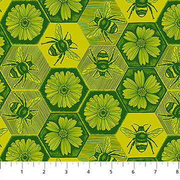 Anna Maria Textiles, Indelible Ink, Citrus Busy by the yard