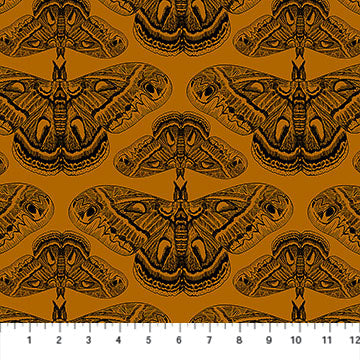 Anna Maria Textiles, Indelible Ink, Cercropia, Saffron by the yard