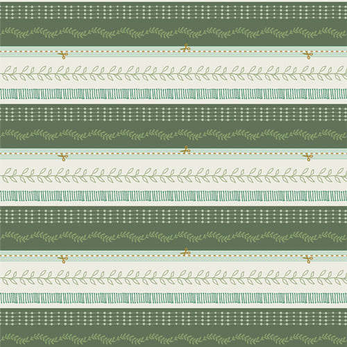 Green House Bpund, 2.5" printed binding fabric