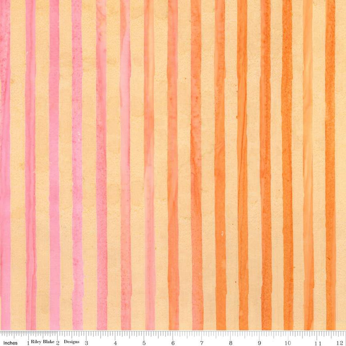 Expressions Batiks Elementals Get in Line Coral Fiesta by the yard