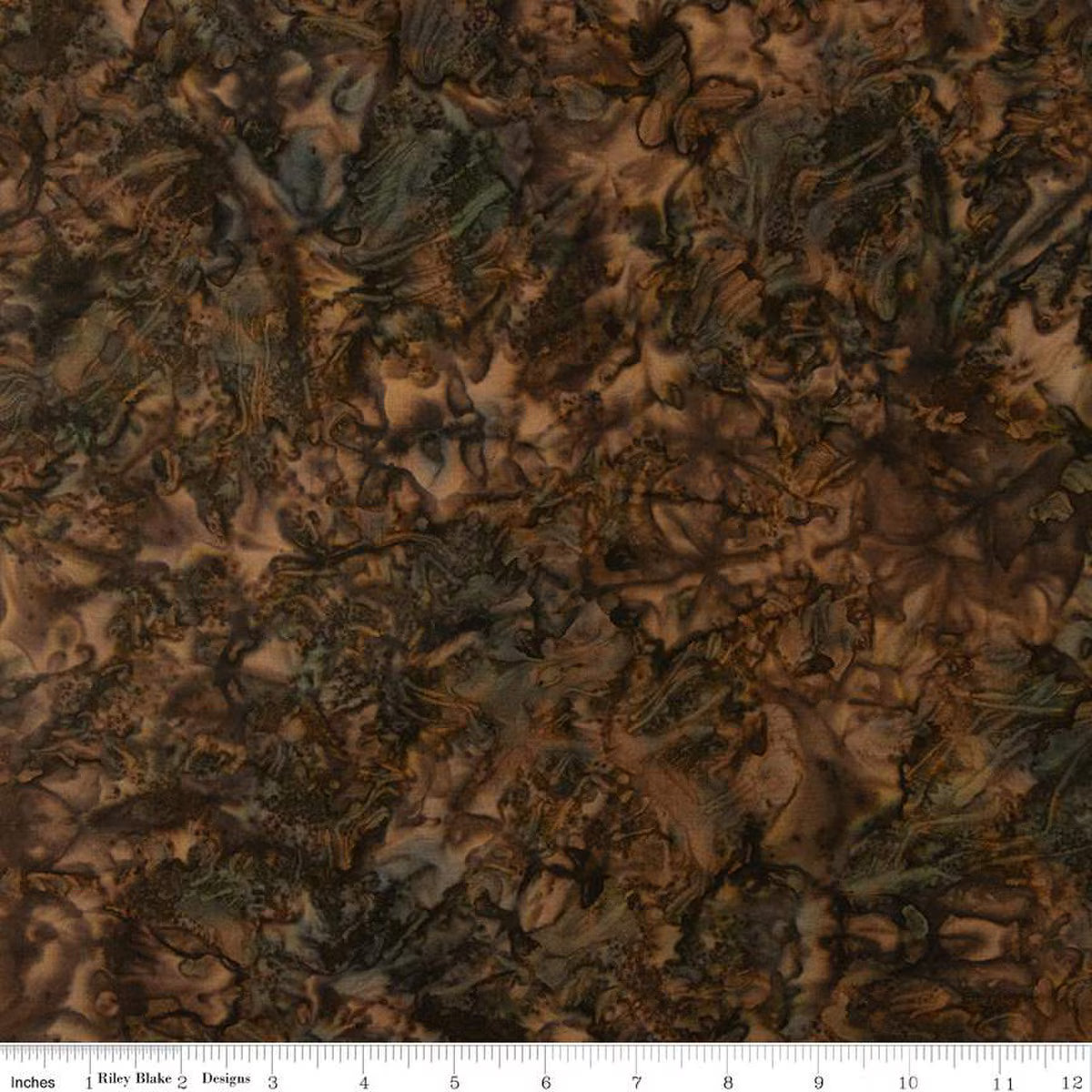 Expressions Batiks Elementals Color Play Mottled Black Bean by the yard