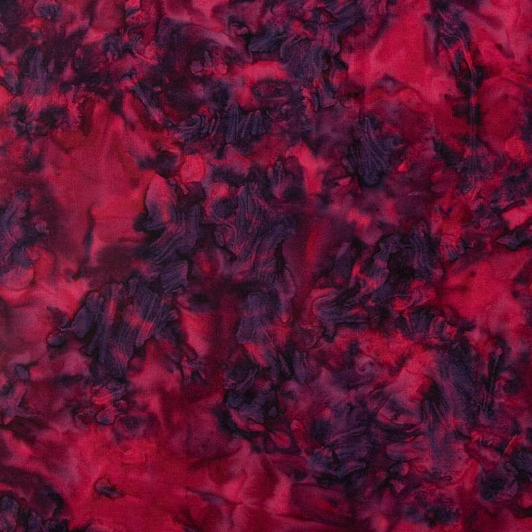 Expressions Batiks Elementals Color Play Mottled Raspberry Nightshade by the yard