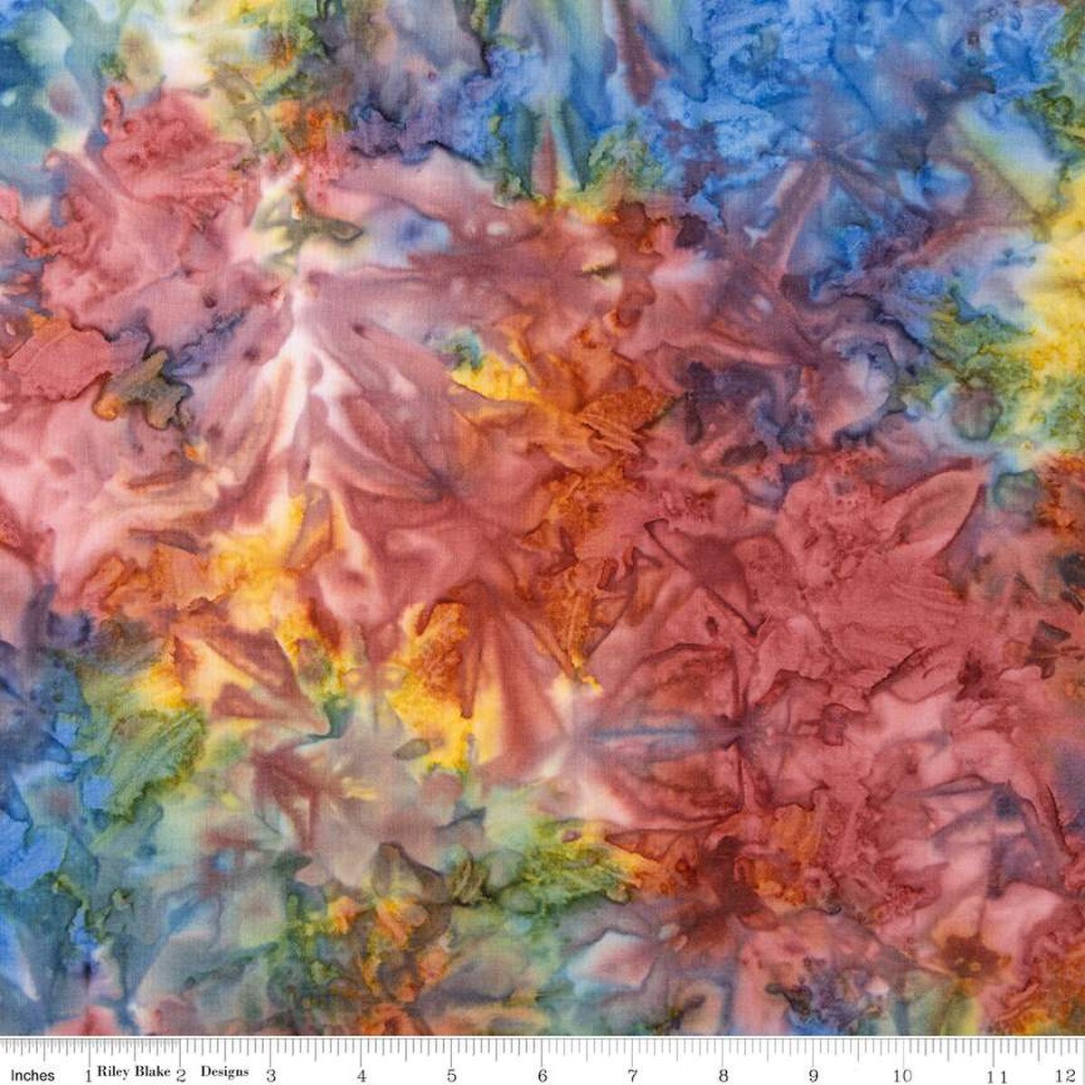 Expressions Batiks Elementals Color Play Mottled Coral Fiesta by the yard