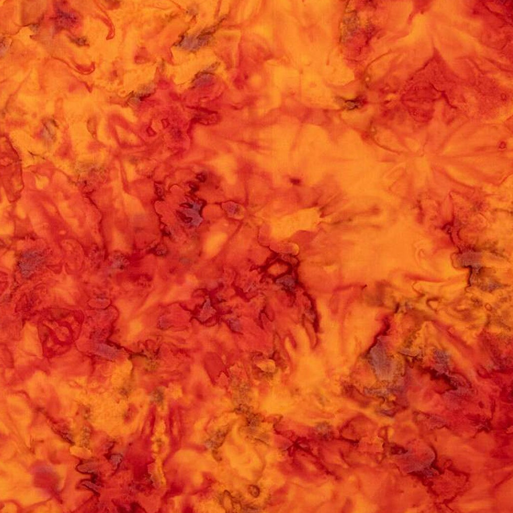 Expressions Batiks Elementals Color Play Mottled Sunset by the yard