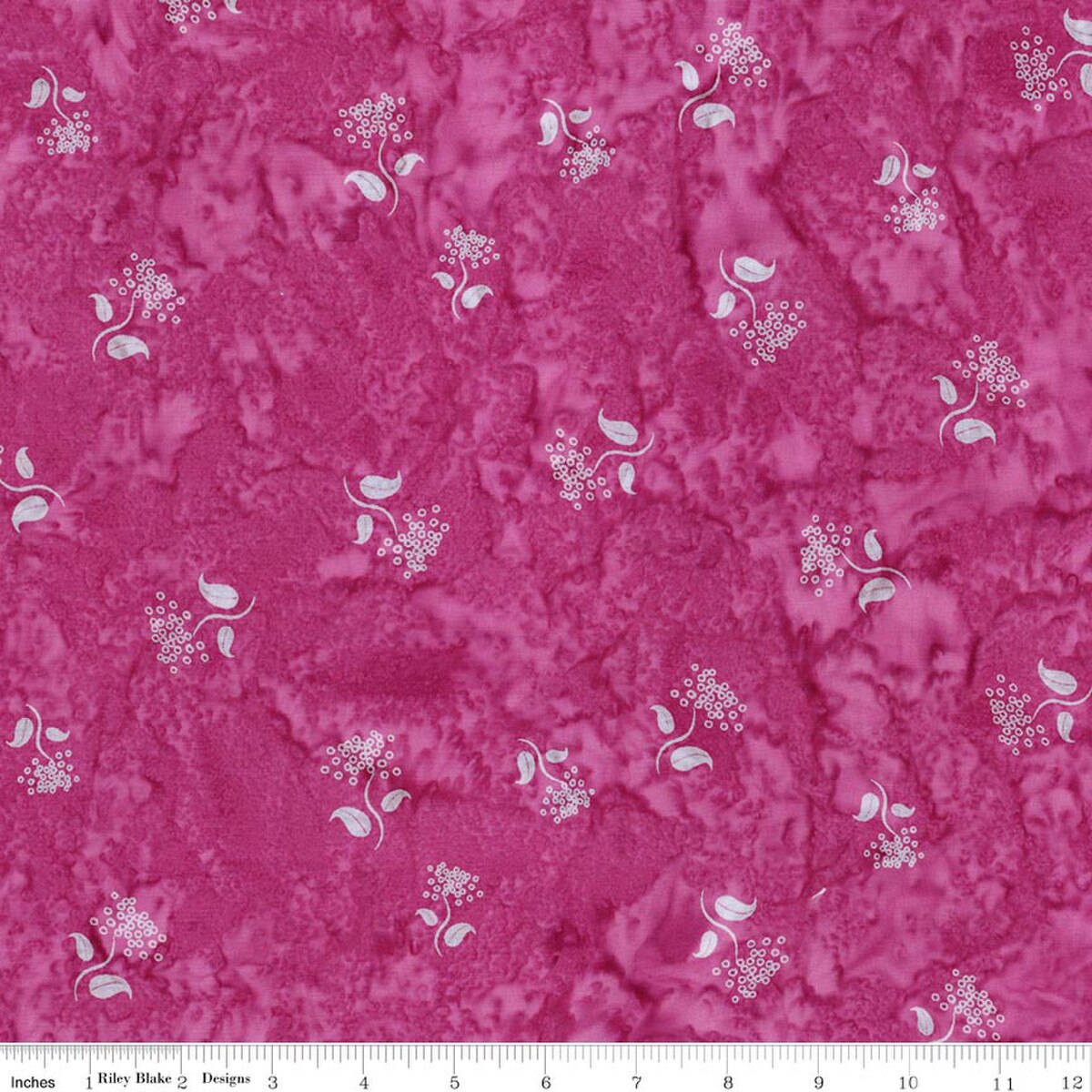 Batiks Wild Blossoms Sew Soft Rayon Razzmic Berry by the yard from Riley Blake