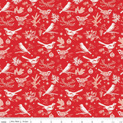 Peace on Earth, Red Birds, by Riley Blake