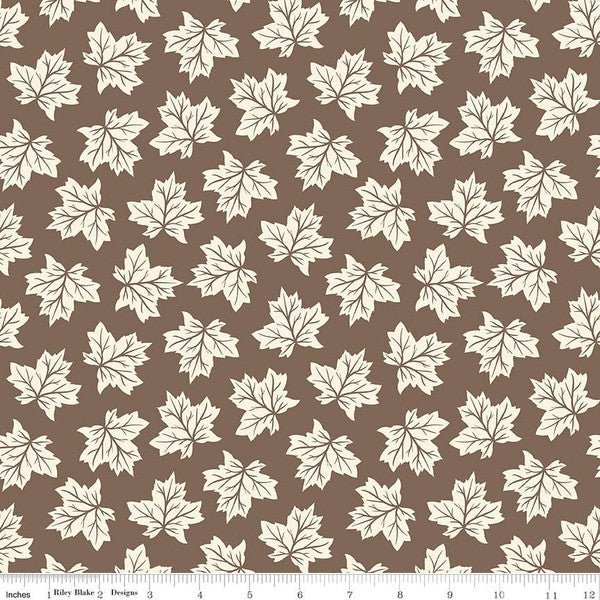 Shades of Autumn Leaves Brown, By Riley Blake