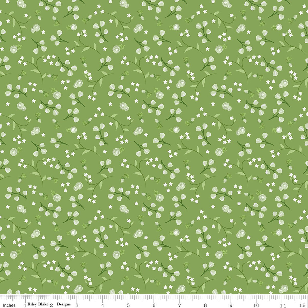 Front Porch Floral Green from Riley Blake, by the yard