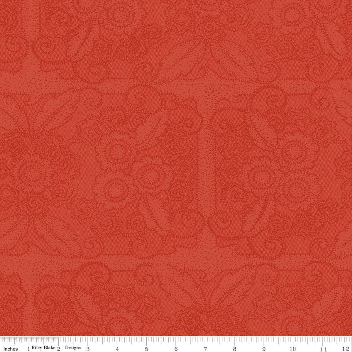 Gingerbread Lacy Blender Red from Riley Blake by the yard