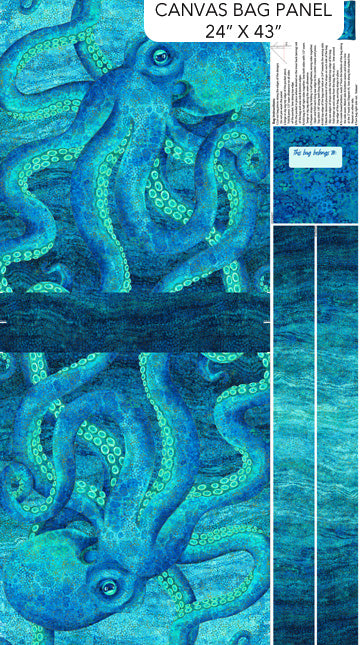 Shimmer Enigma,Bag Panel from Northcott, by the Panel