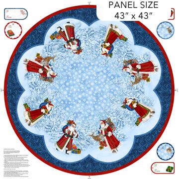 St. Nicholas Panel from Northcott Christmas Tree Skirt