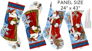 St. Nicholas Panel from Northcott Christmas Stockings