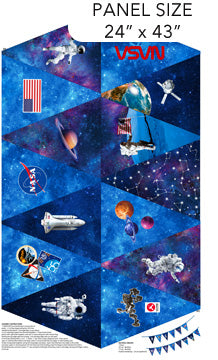 Space Odyssey Bunting Panel from Northcott