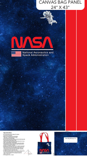 Space Odyssey Tote Bag Panel from Northcott