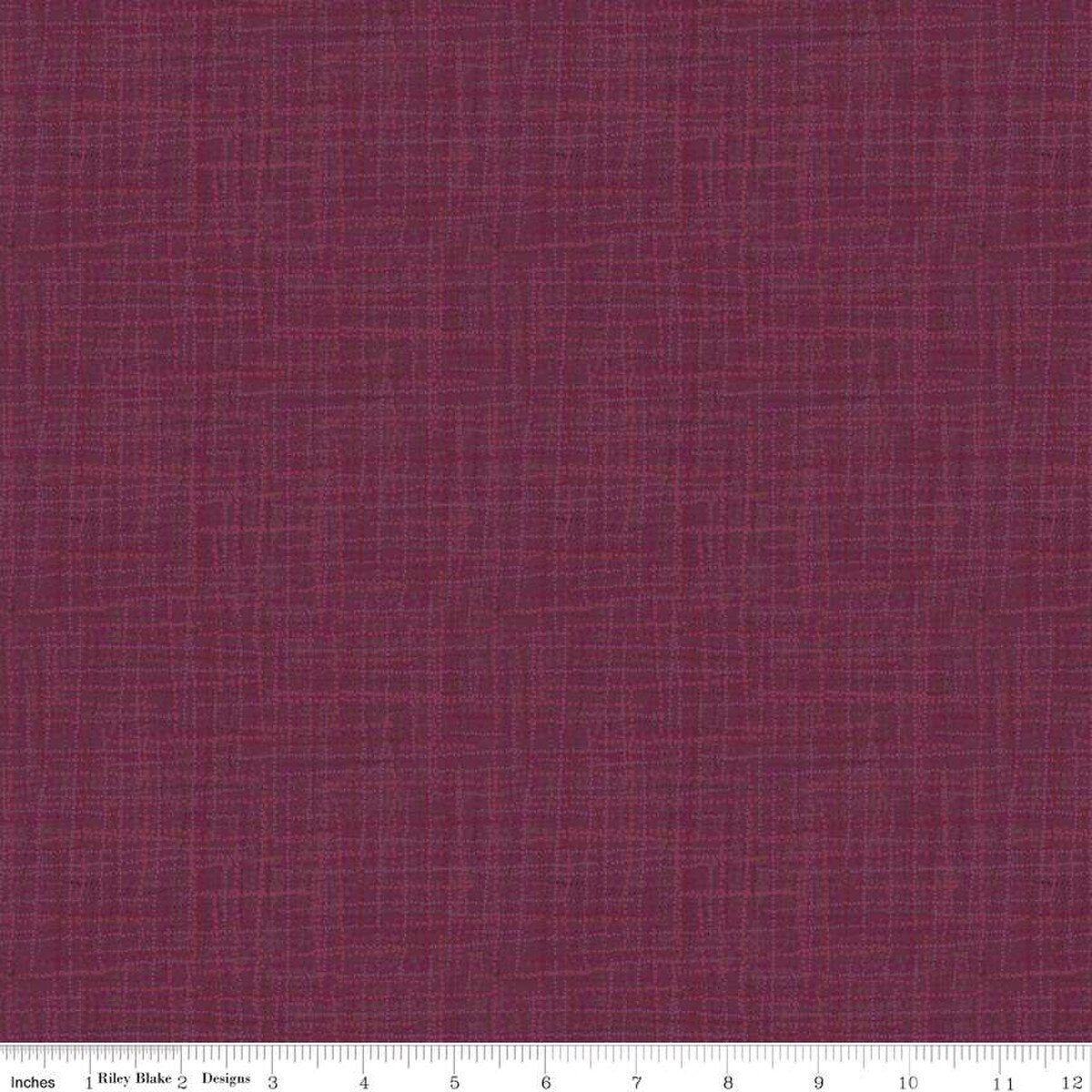 All New York Shop Hop Fabric Plum Cotton - 1 Yard