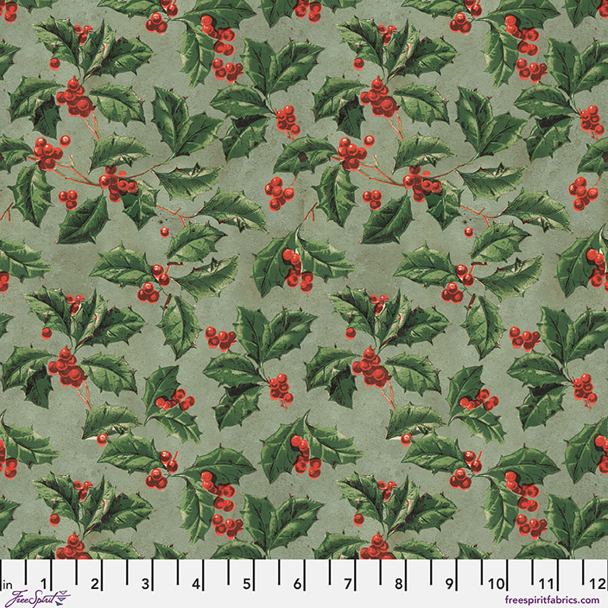 Christmas Holly Canvas - Christmas || Palette Seasonal Canvas Cloth from Time Holtz