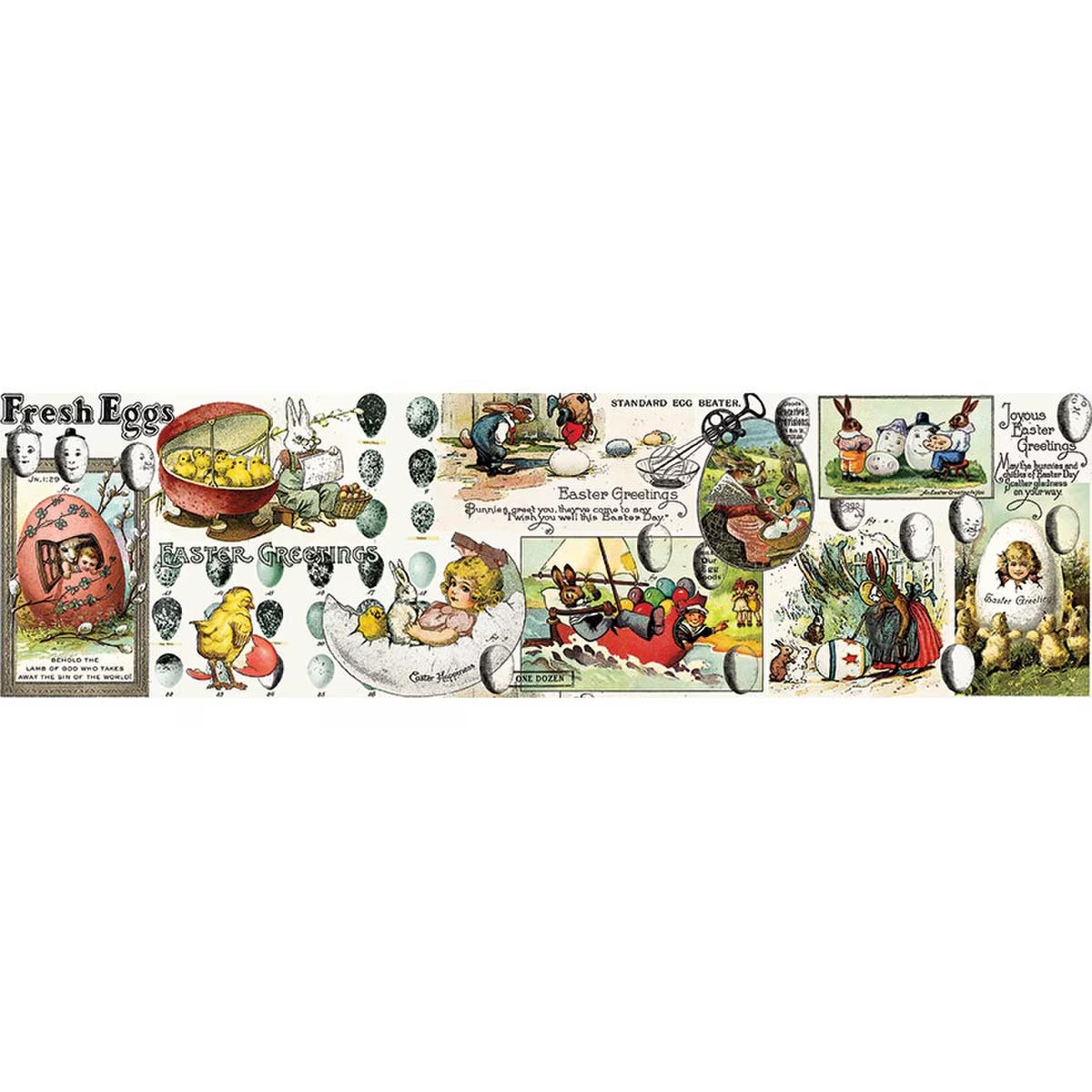 Egg Hunt Easter Egg Collage Multi from Riley Blake