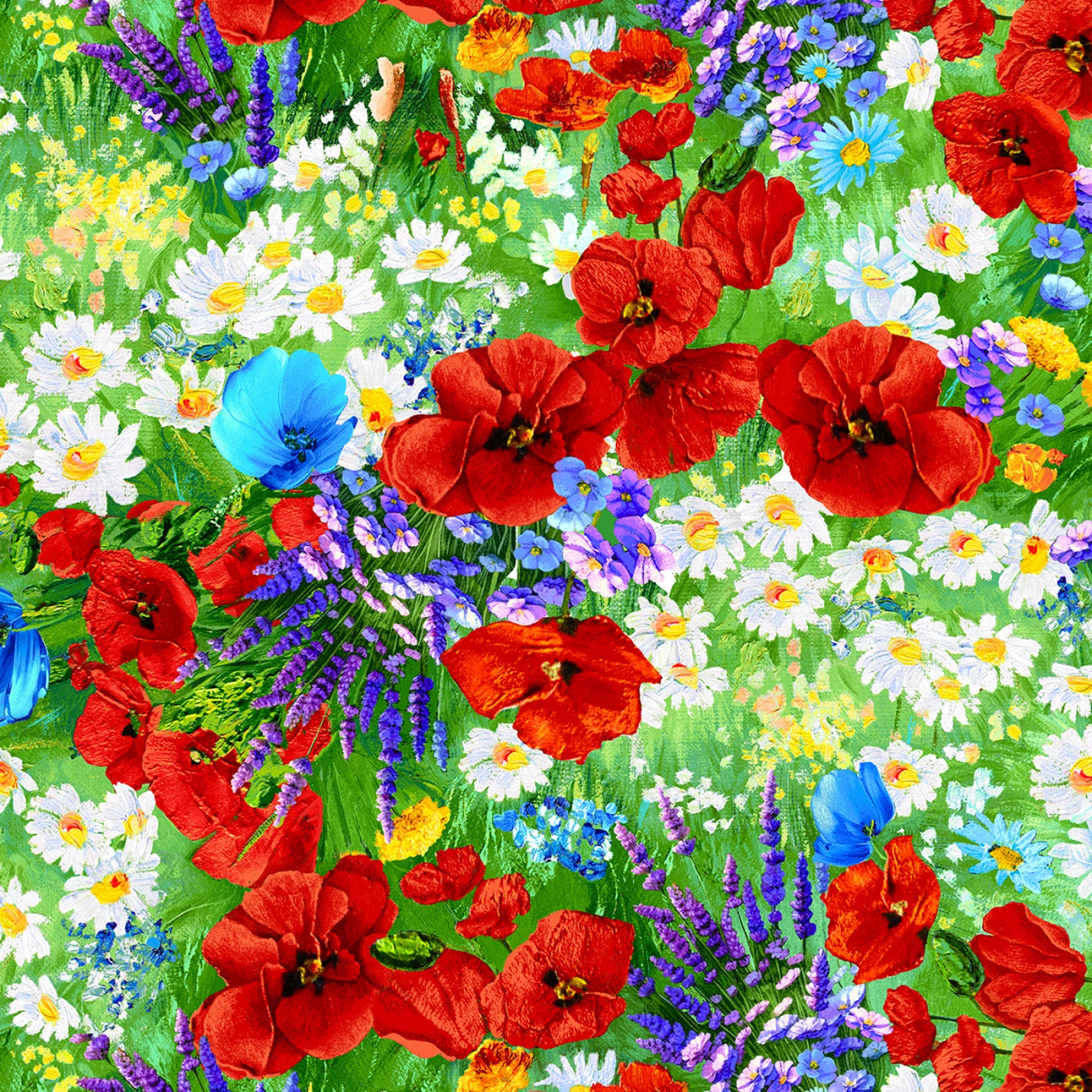 Multi Painted Meadow Floral