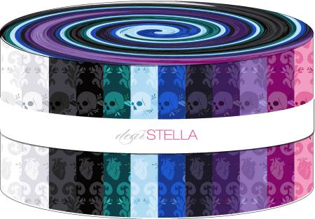 2.5" Strip PACKS, 42 COLORS Dear Stella, Damask