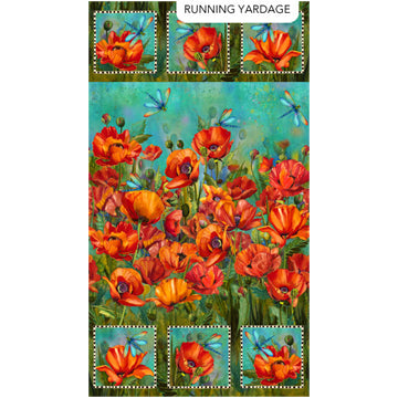 Charisma by Northcott, turquoise multi by the yard