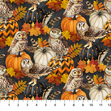 Northcott, Night Owl, Owl & Feathers