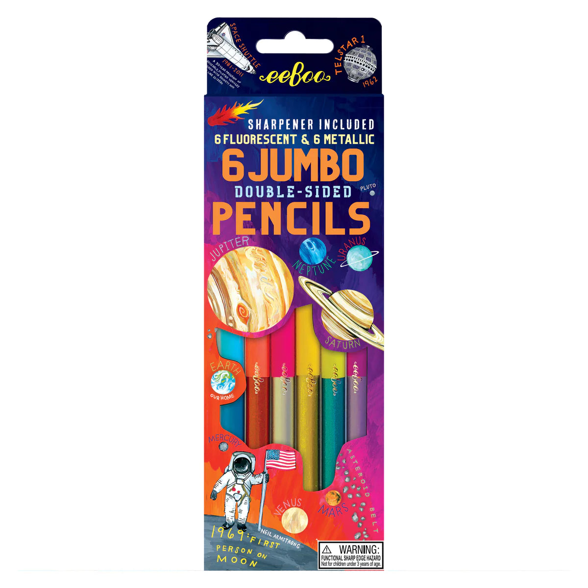 Solar System 6 Jumbo Double Pencils