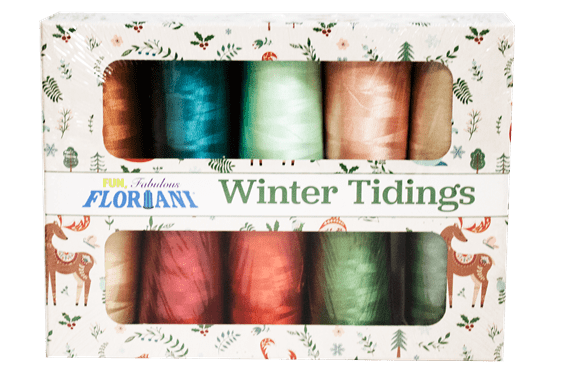 Floriani Winter Tidings Embroidery Thread Set, 10 spools