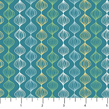 Night Owl by Patrick Lose-Ogee Stripe- Flannel by the yard