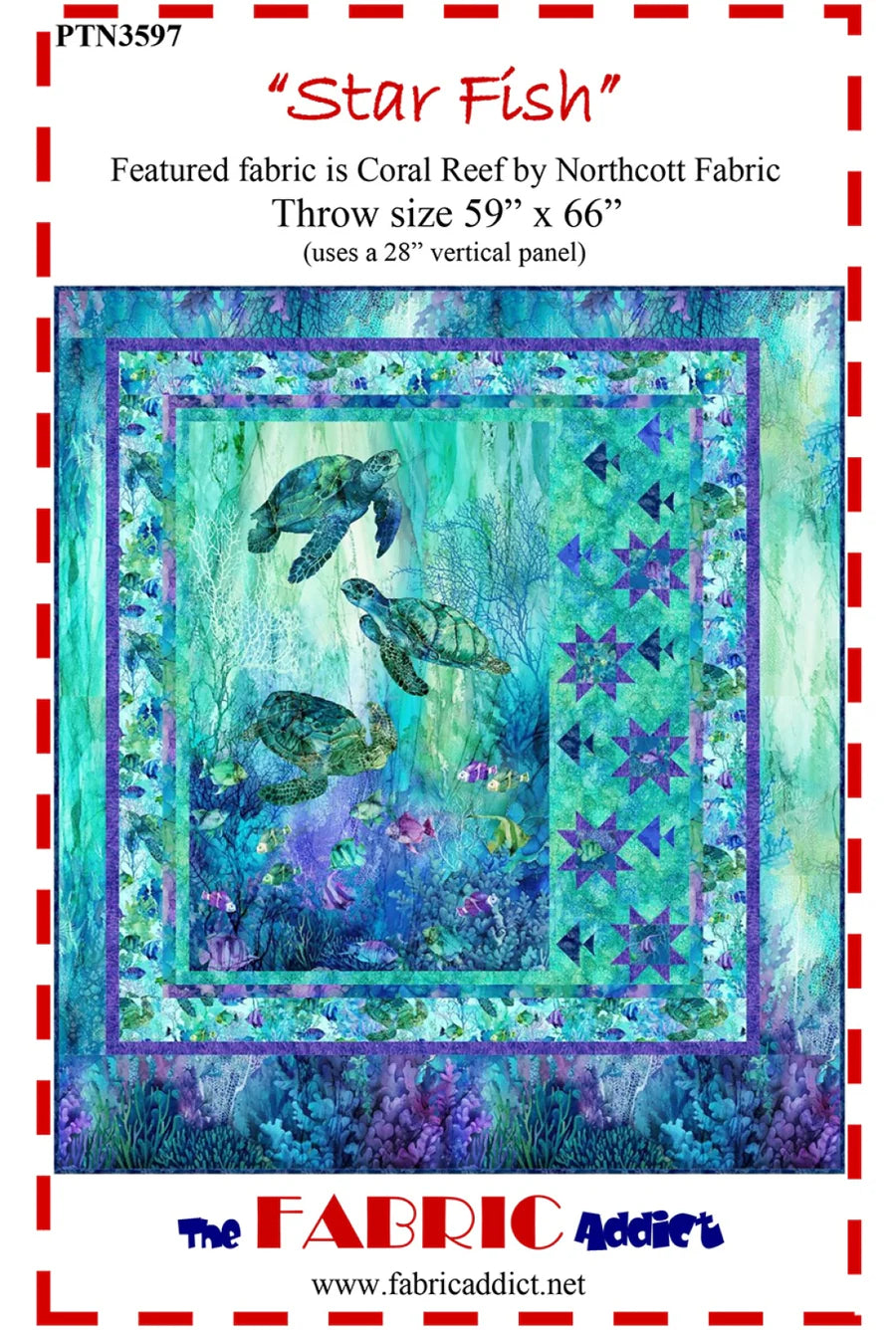 Star Fish Quilt Pattern Packet from Northcott