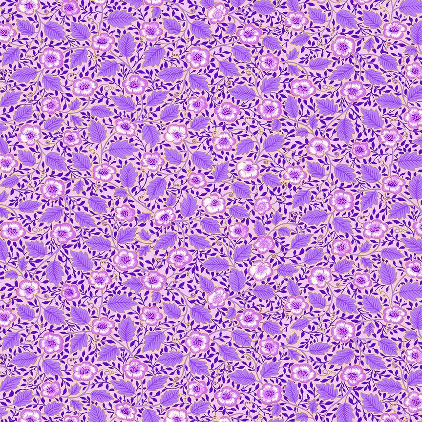 SMALL FLORAL WITH LEAVES METALLIC BY TIMELESS TREASURES, by the yard