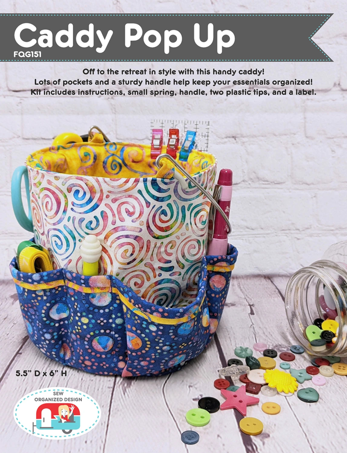 Caddy Pop up Pattern Packet