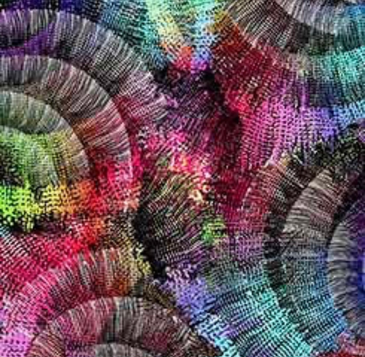 Neo Geo Quilt Fabric - Spiral Geo