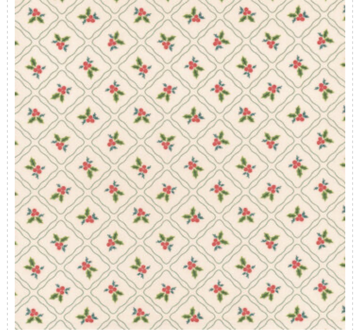 Marcus Fabrics Make It Merry Lamb Farm Designs Holly White by the yard