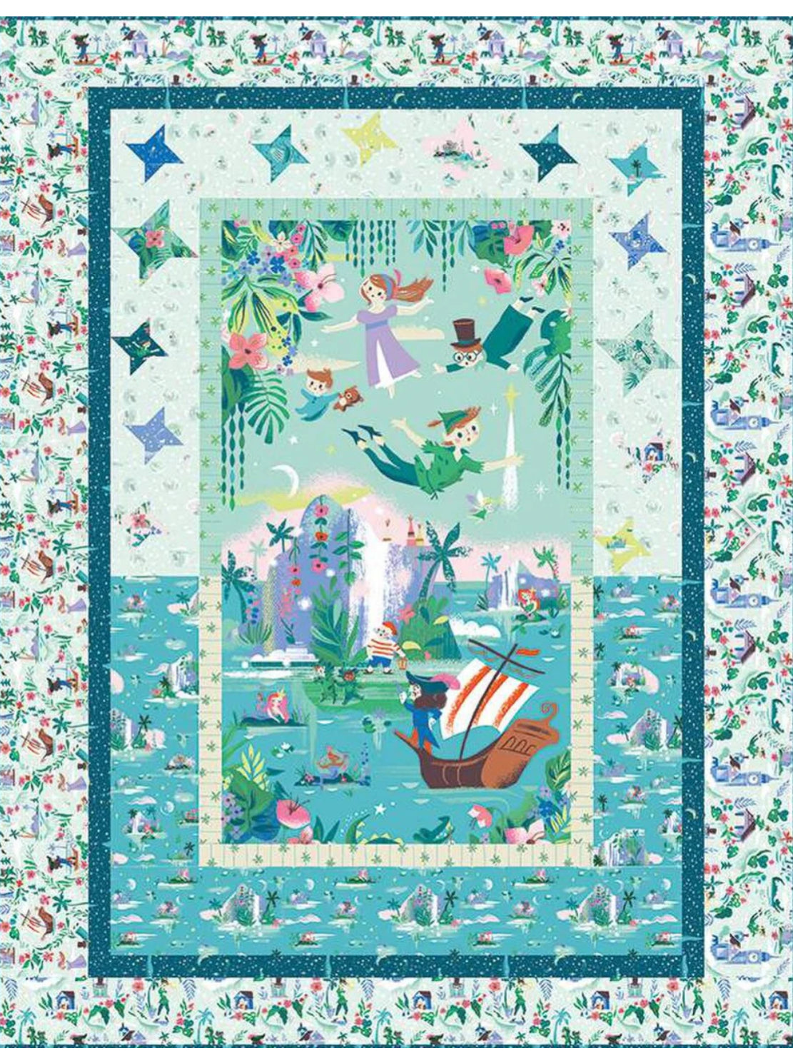 Forever Neverland Panel Quilt Kit-boxed