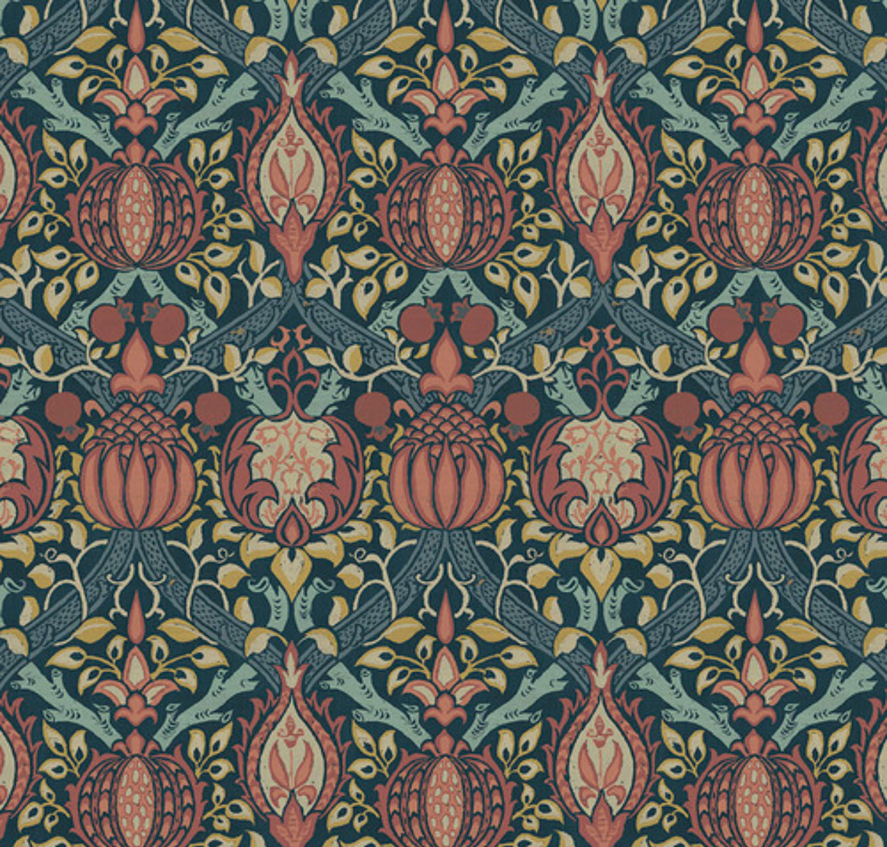 Granada- Indigo The Original Morris & Co. by the yard