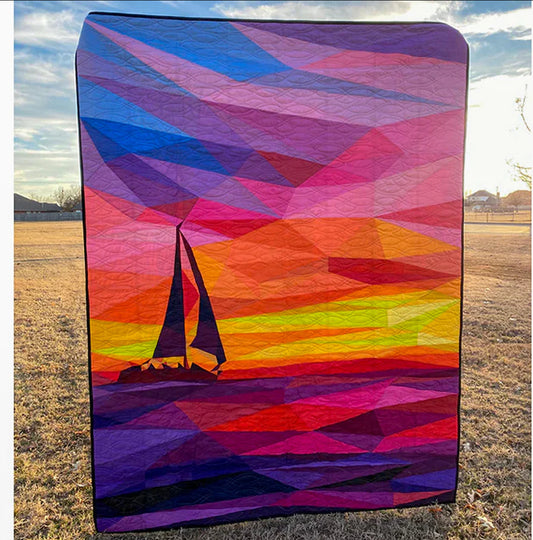 Sail Away Foundation Paper Pieced Quilt Pattern by Legit Kits Design