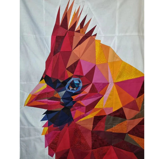 Legit Cardinal Foundation Paper Pieced Quilt Pattern by Legit Kits Design